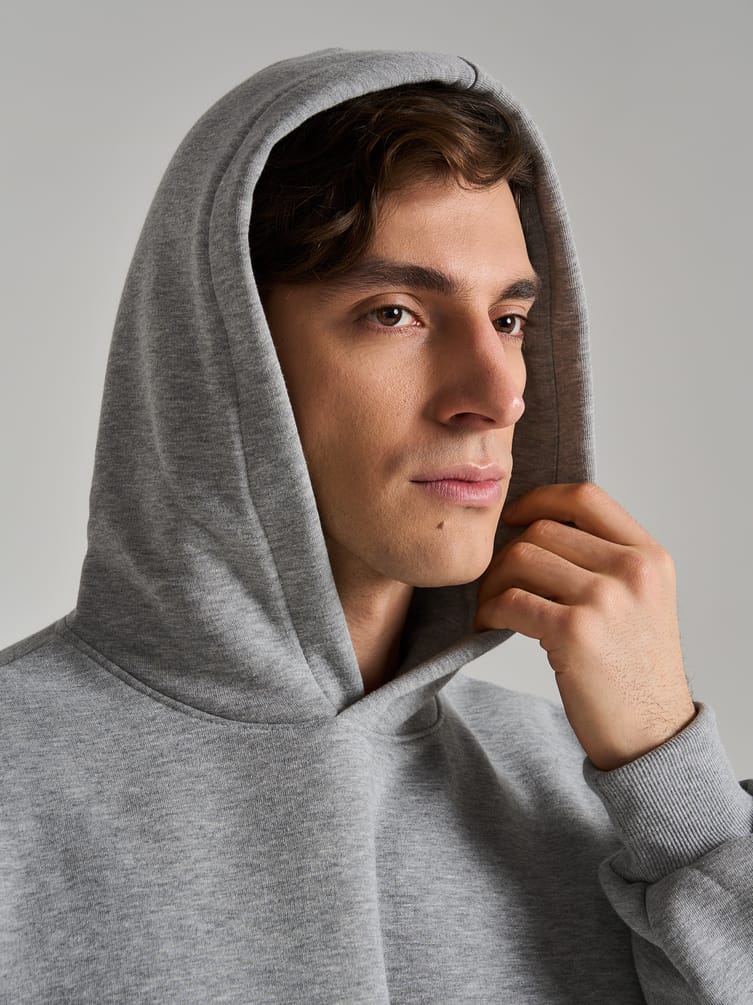 Утепленное худи с начесом