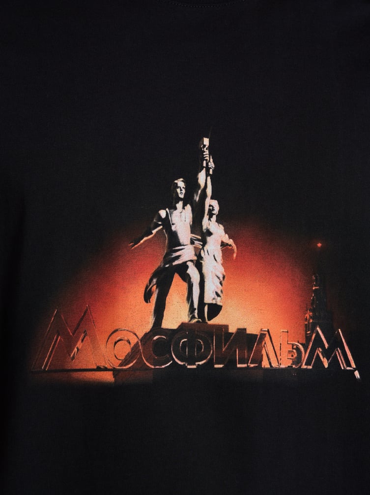 Футболка оверсайз с принтом Мосфильм