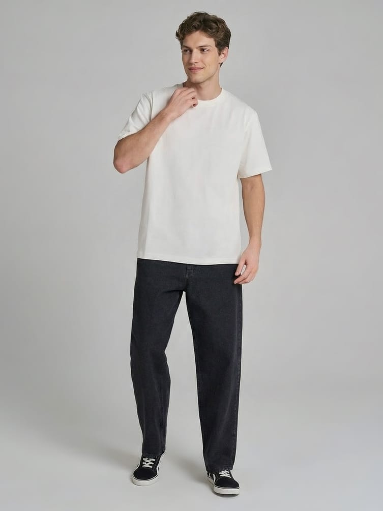 Футболка из хлопка однотонная