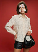 Блузка нарядная с бахромой