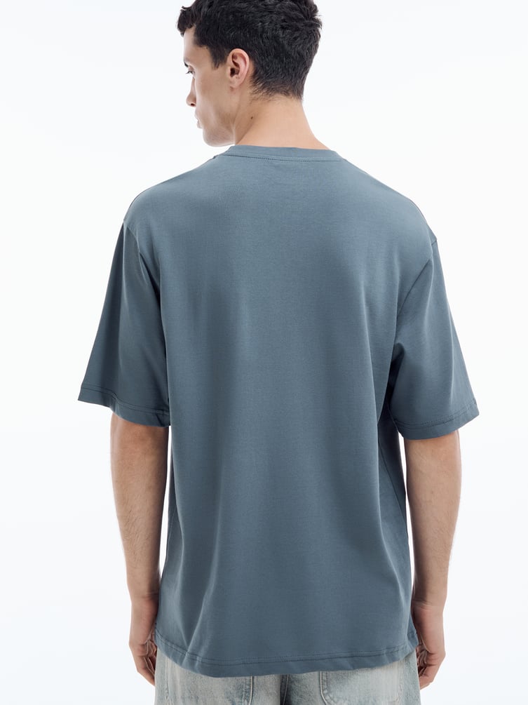 Футболка свободная с принтом