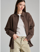 Удлиненная рубашка в полоску