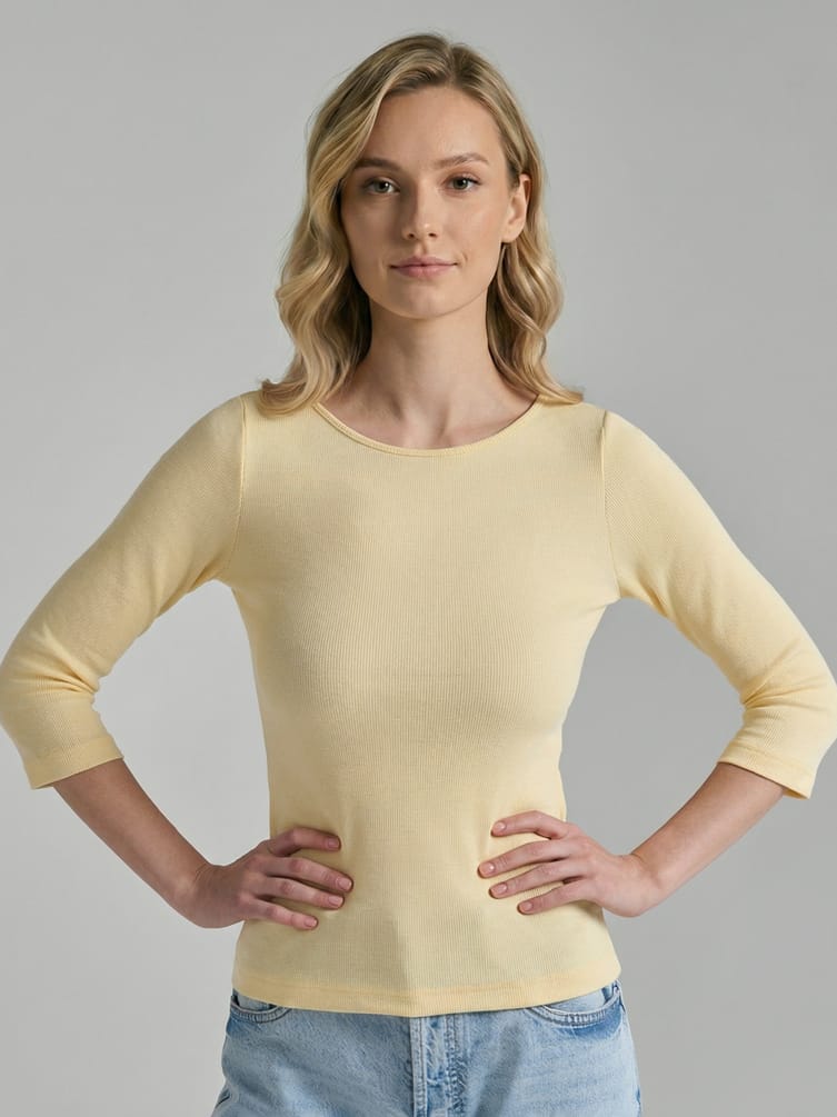 Лонгслив приталенный