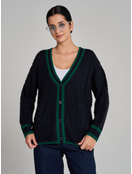 Кардиган вязаный оверсайз на пуговицах