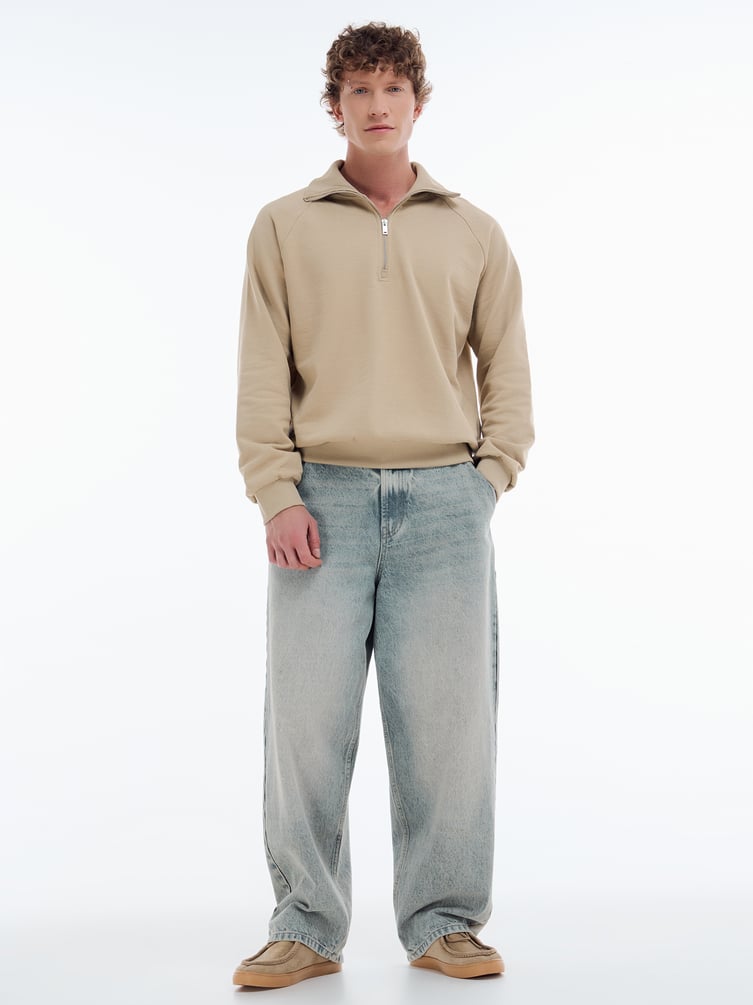 Толстовка Half zip с полузамком