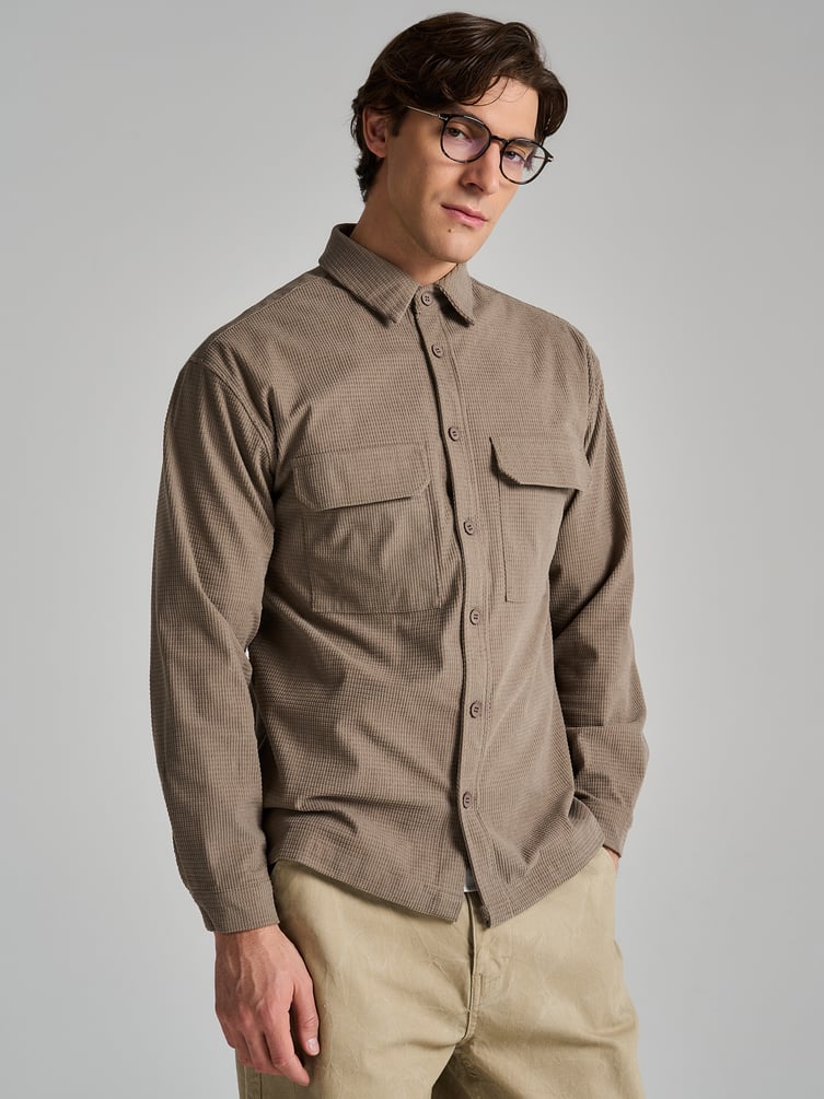 Рубашка вельветовая классическая