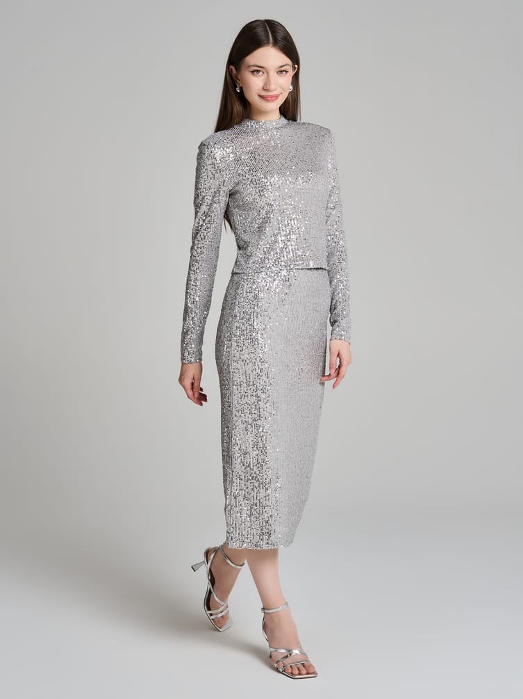 Блузка вечерняя с пайетками