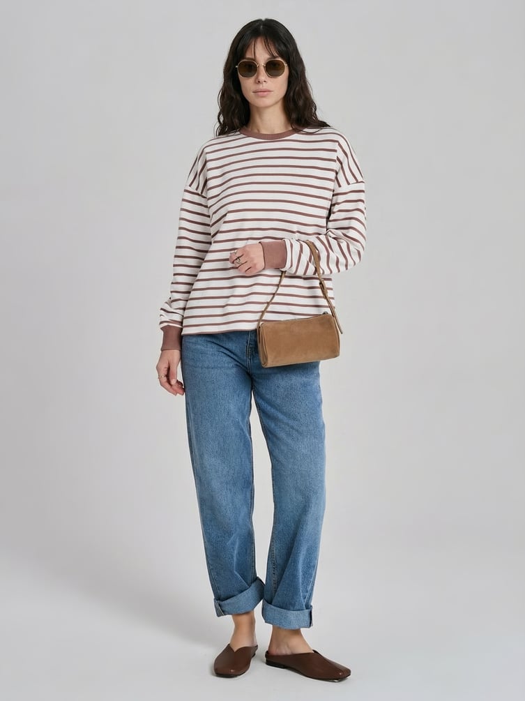 Свитшот в полоску