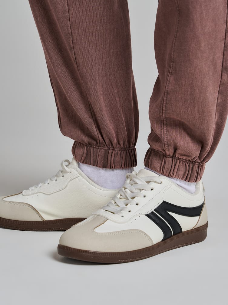 Брюки джоггеры с вареным эффектом