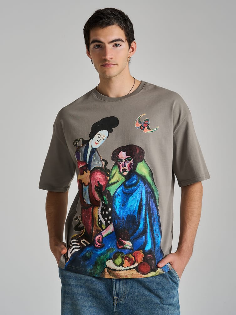 Футболка с принтом картин Третьяковской галереи