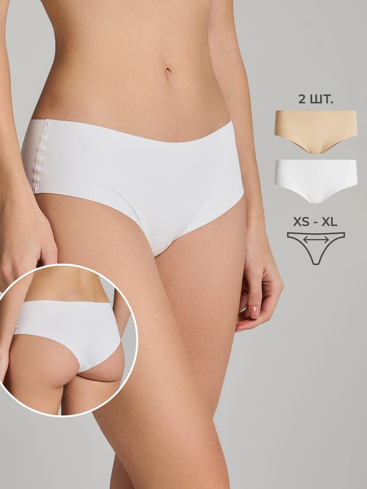 Трусы-шорты - 2 шт. бесшовные