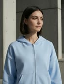 Зип худи  с капюшоном без начесом