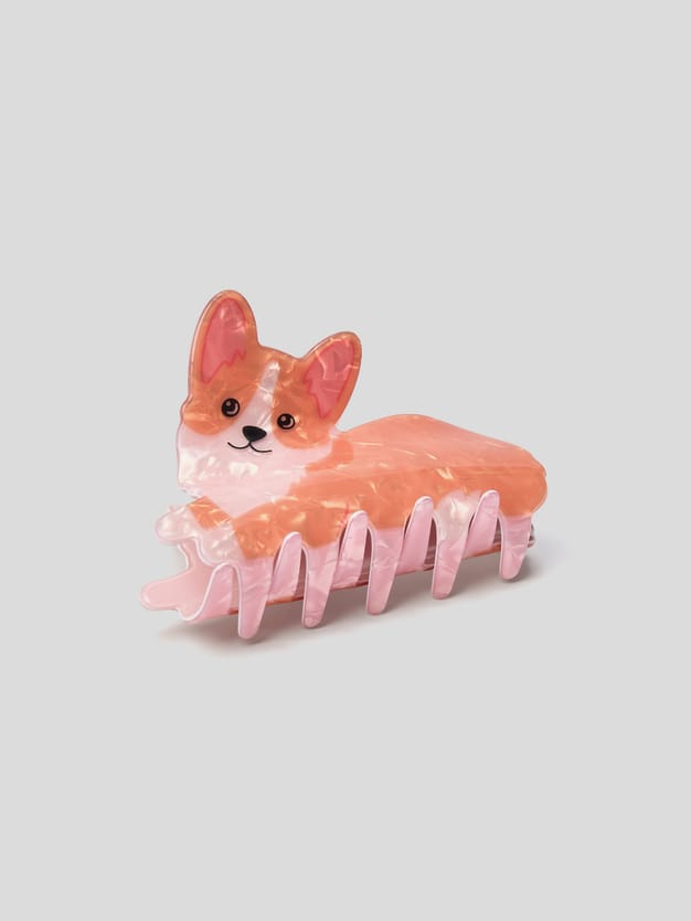 Заколка-краб корги