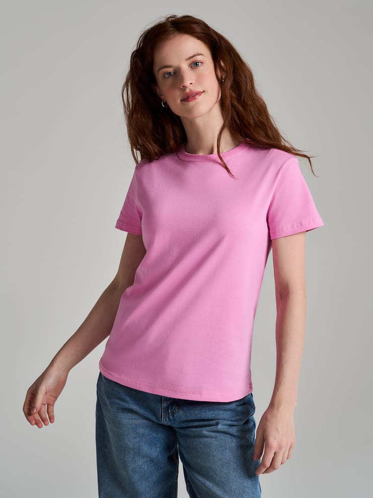 Плотная классическая футболка из хлопка