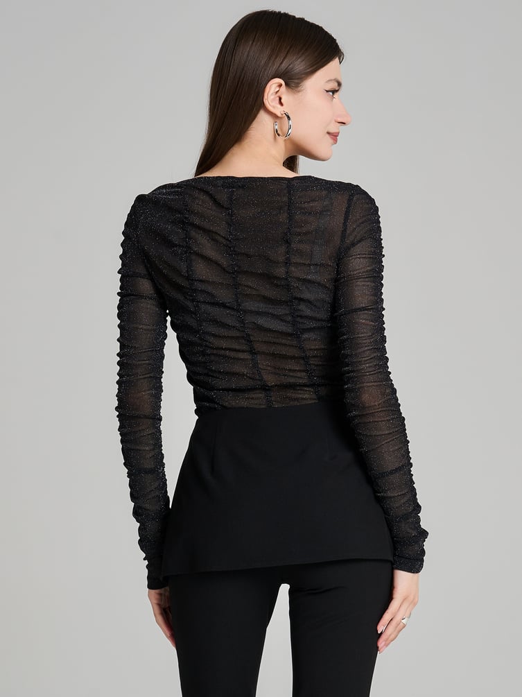 Блузка вечерняя нарядная с люрексом