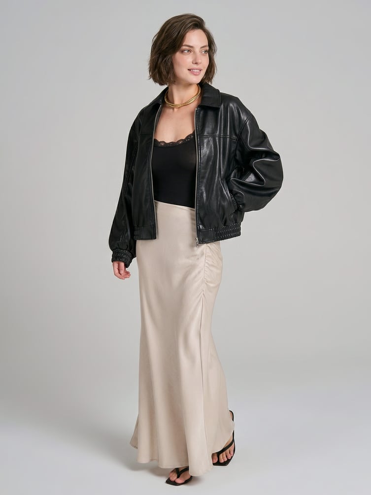 Боди-майка с кружевом