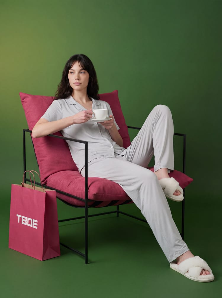 Пижама с рубашкой и брюками