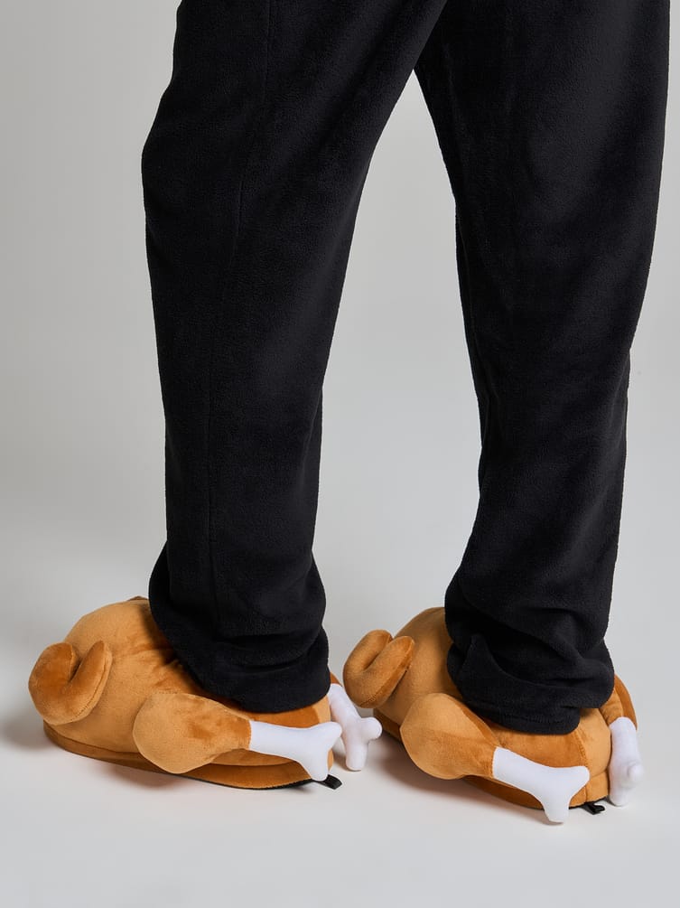 Тапки плюшевые курочка