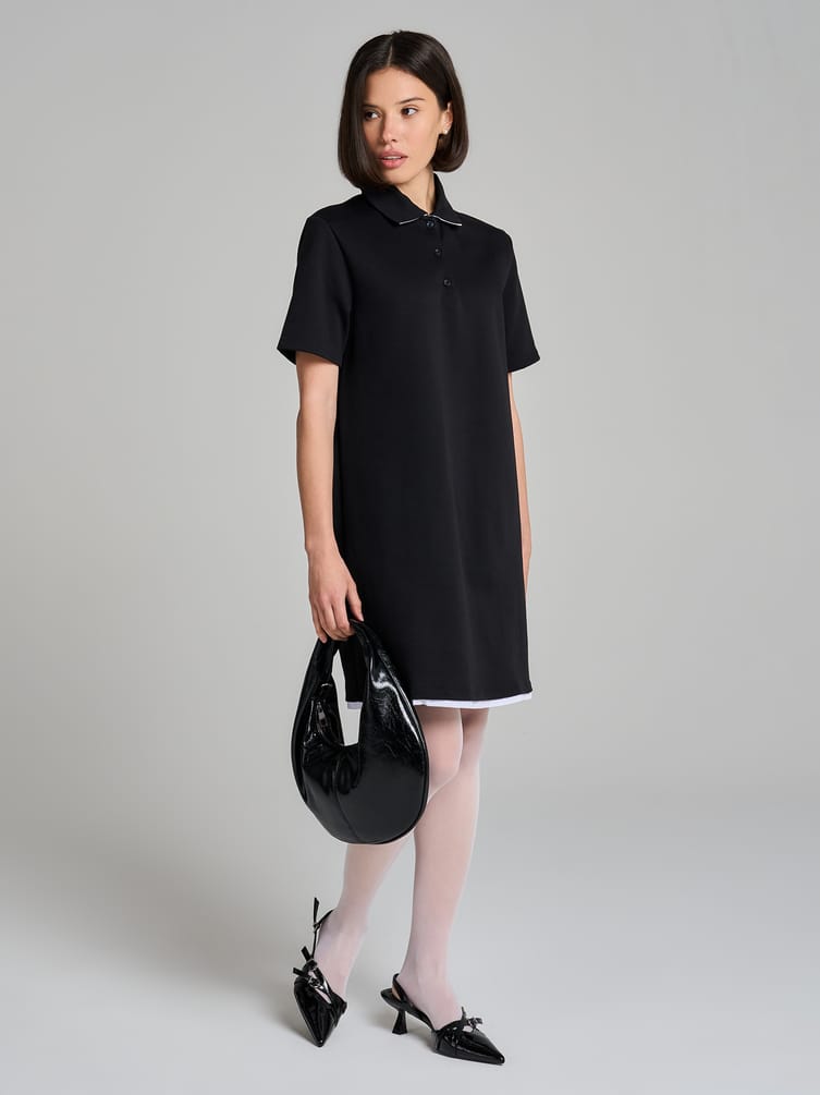Платье-поло короткое