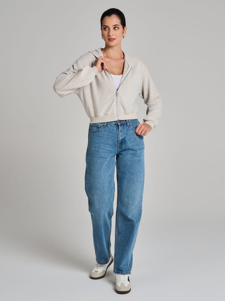 Толстовка с капюшоном трикотажная