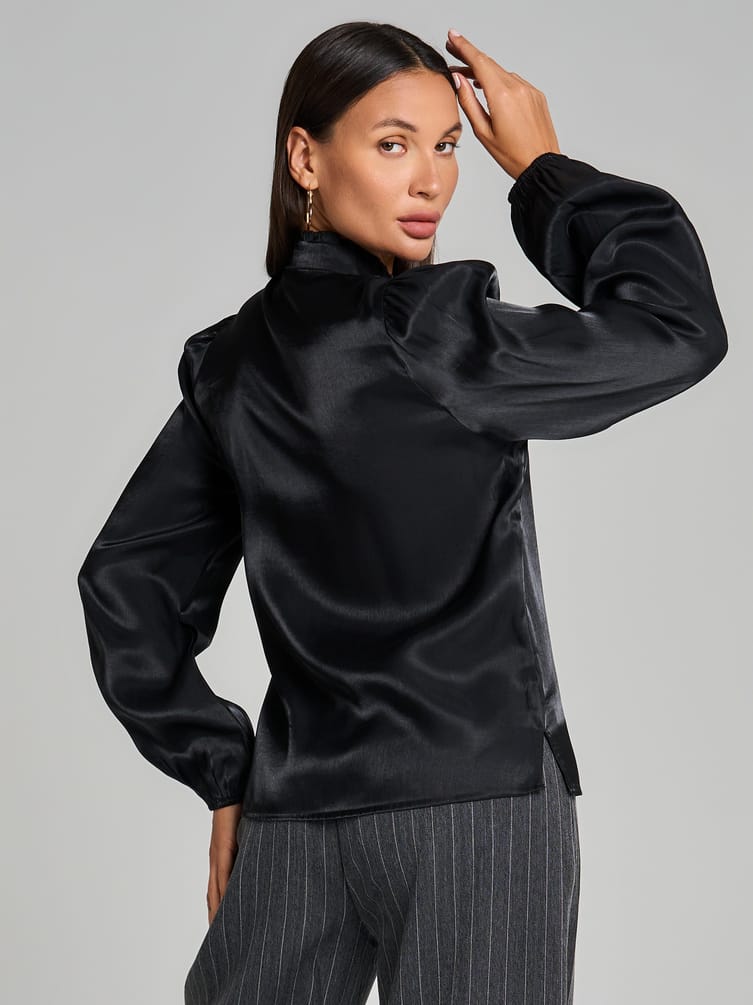 Блузка винтажная с рюшами