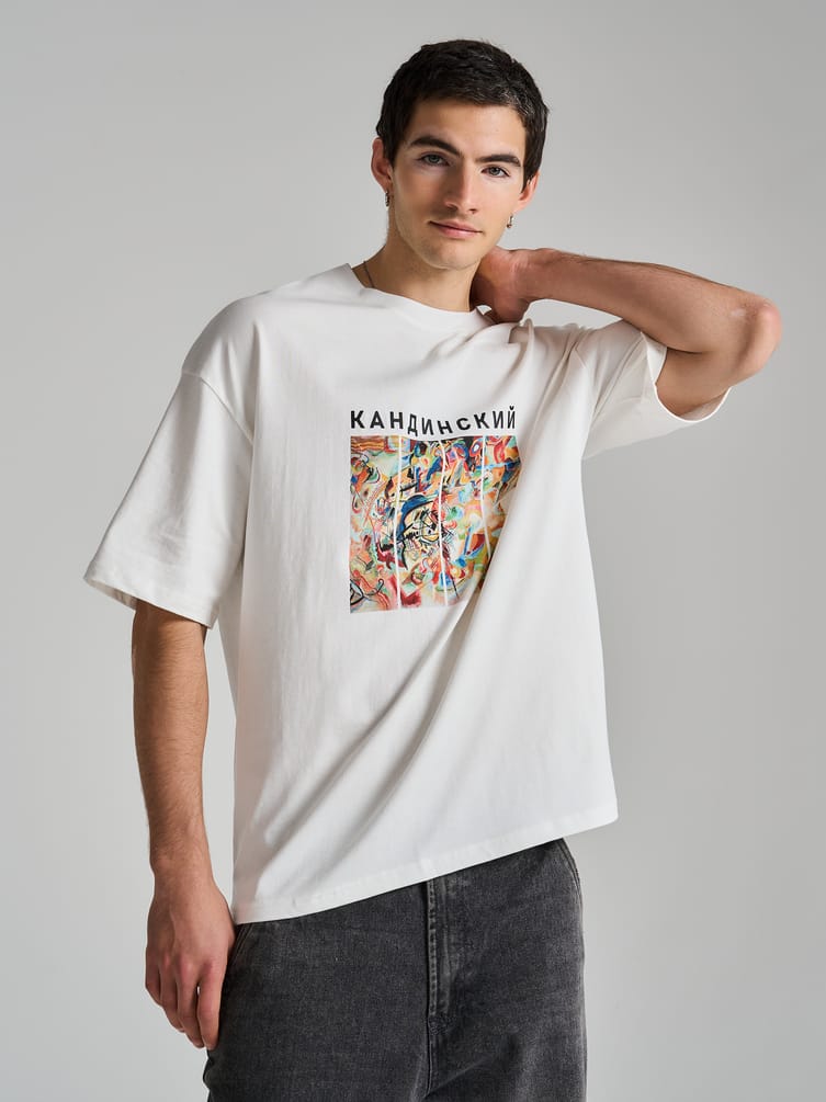 Футболка с принтом картин Третьяковской галереи