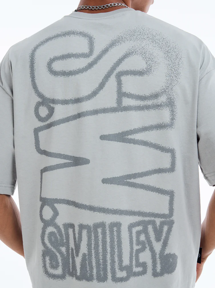 Футболка оверсайз с принтом Smiley