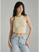 Короткий топ с бантиками