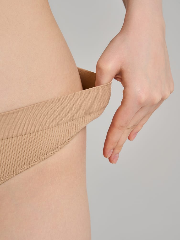 Трусы-танга - 2 шт. в рубчик