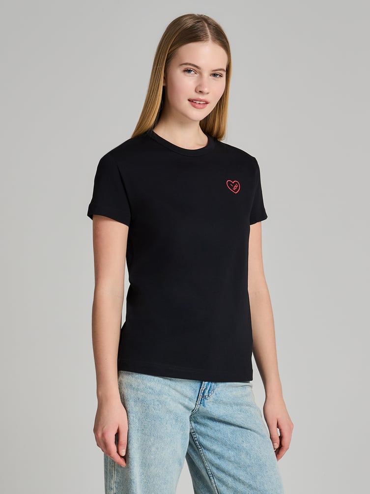 Хлопковая футболка с принтом