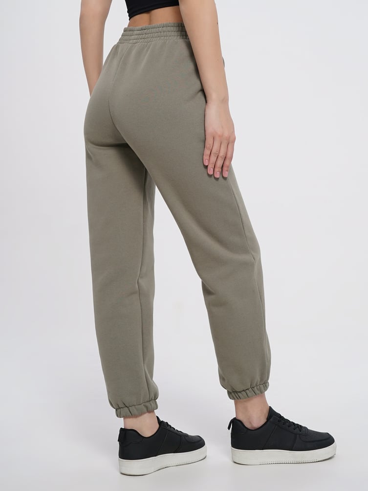 Утепленные брюки с принтом драконы