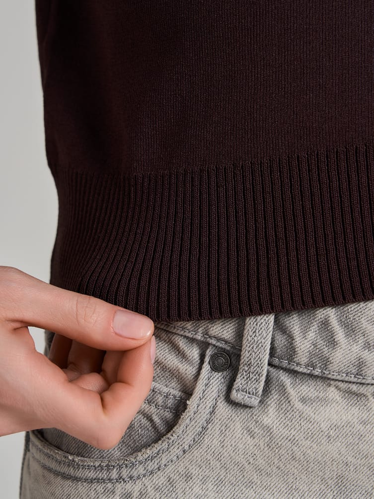 Джемпер поло укороченный