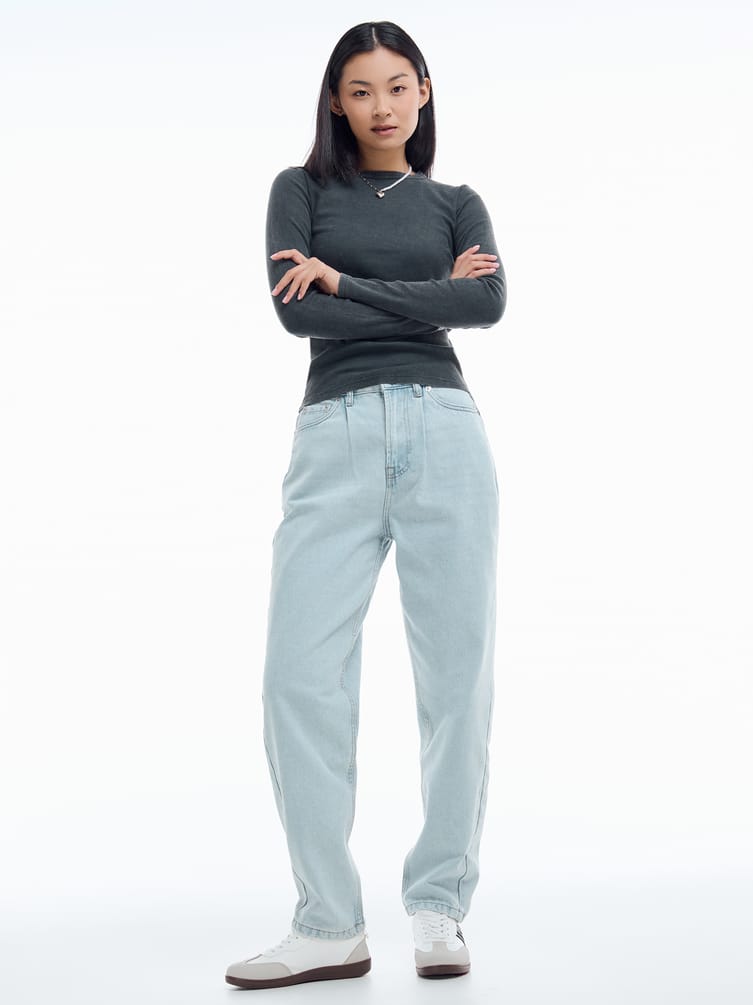 Джинсы Balloon с высокой талией