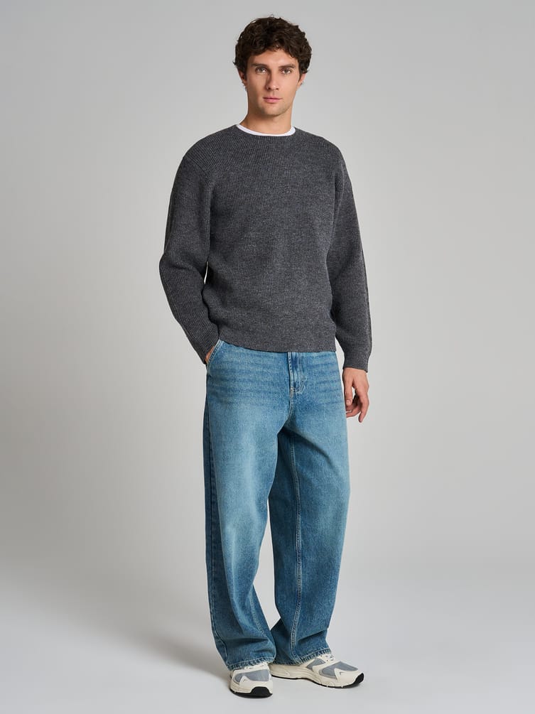 Джемпер вязаный теплый