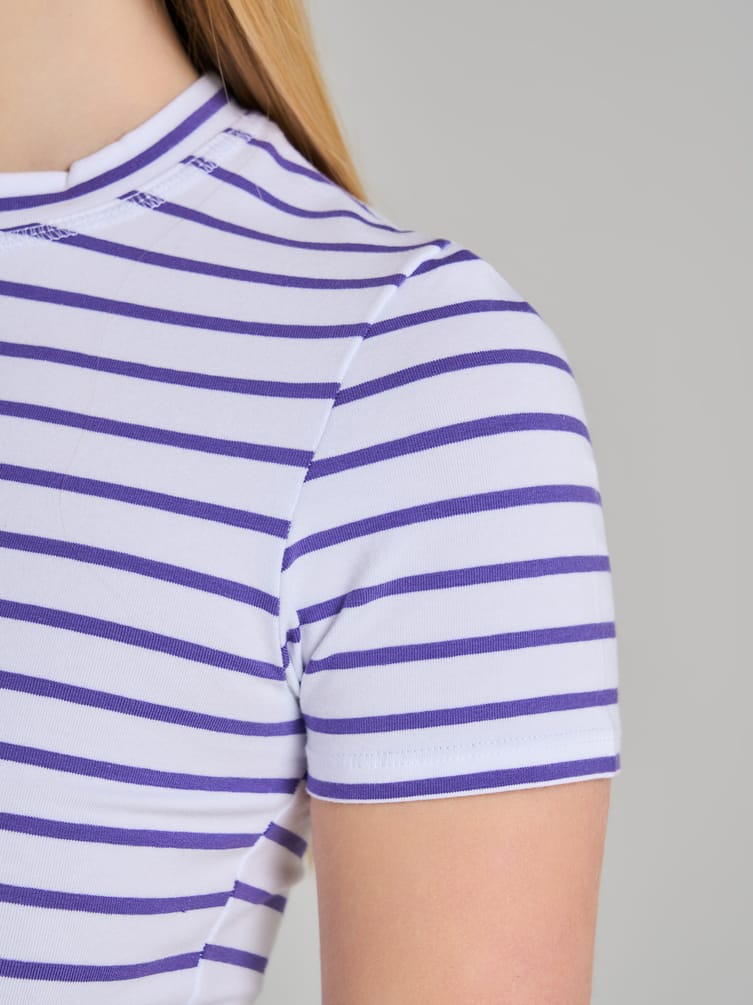 Полосатая пижама с шортами