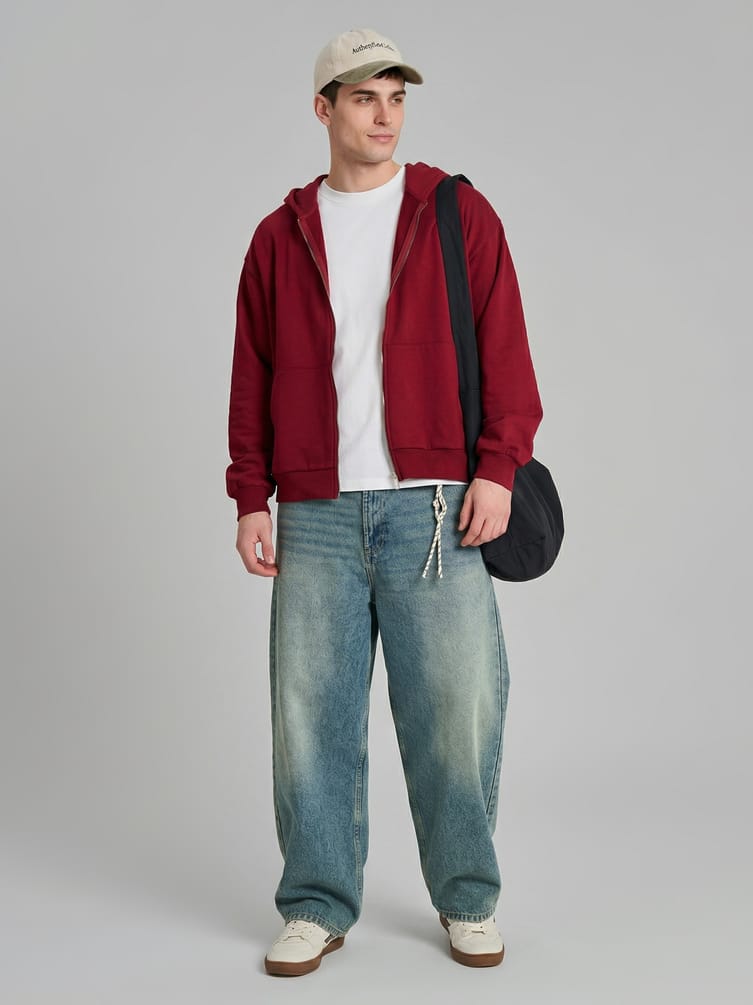 Толстовка с капюшоном без начеса