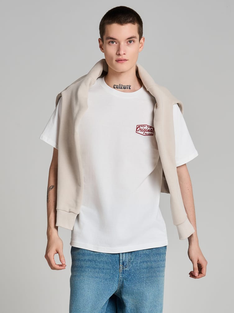 Хлопковая футболка с коротким рукавом