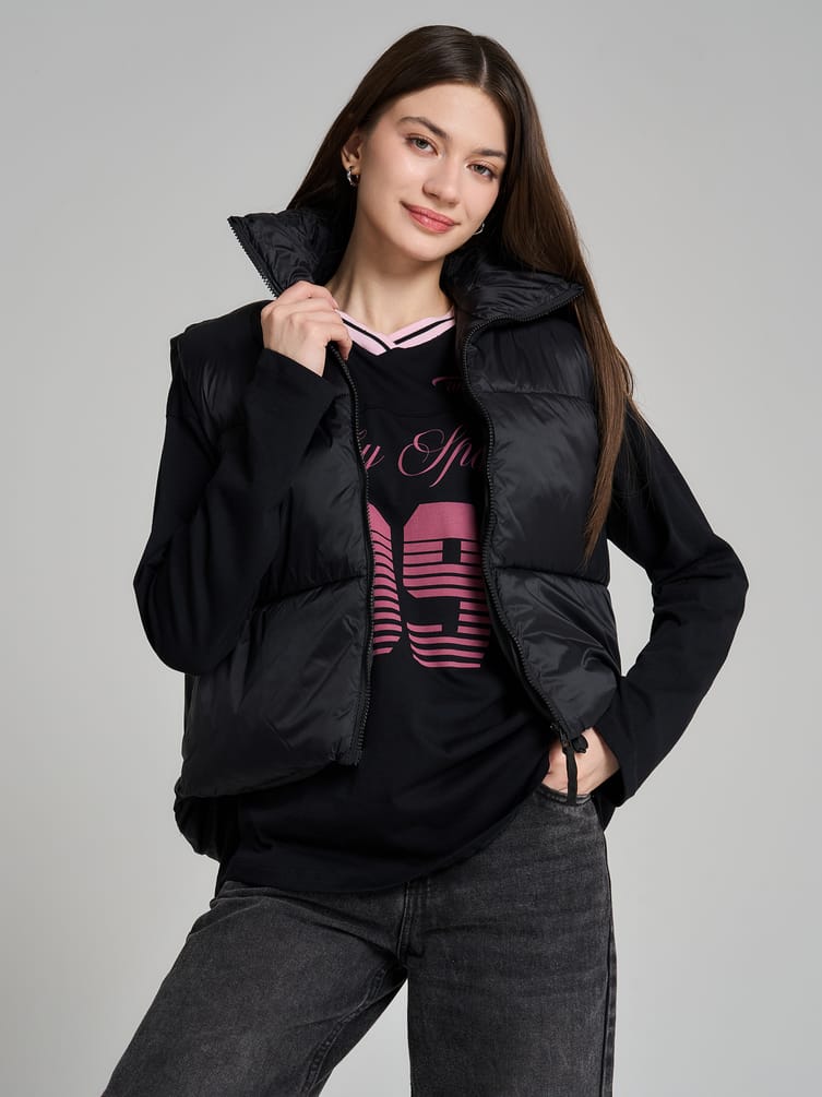 Спортивный лонгслив оверсайз с надписью