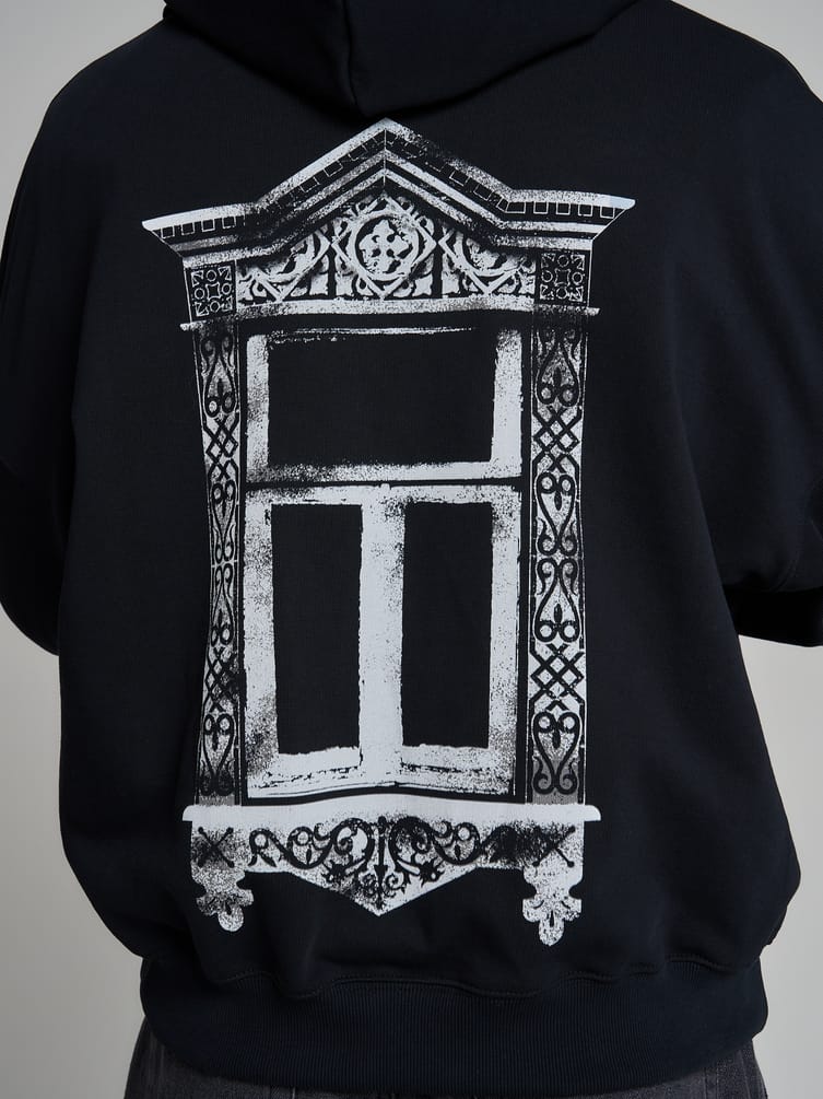 Толстовка оверсайз с капюшоном с принтом Russian Vibes