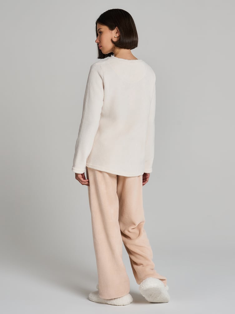 Плюшевая пижама собачка со штанами