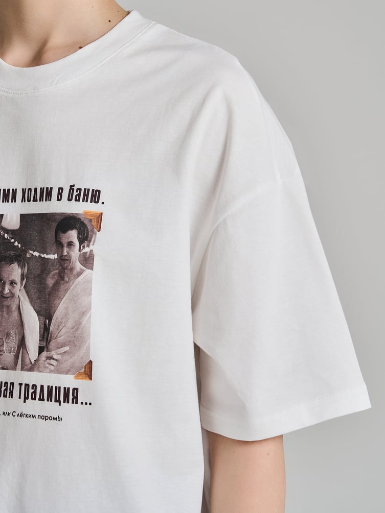 Футболка оверсайз с принтом Мосфильм