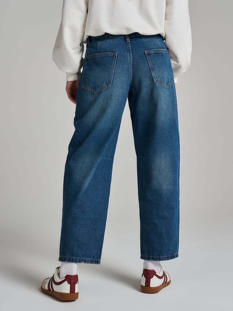 Джинсы широкие Balloon на пуговицах