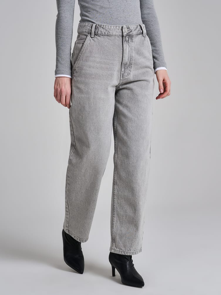 Джины багги с вареным эффектом