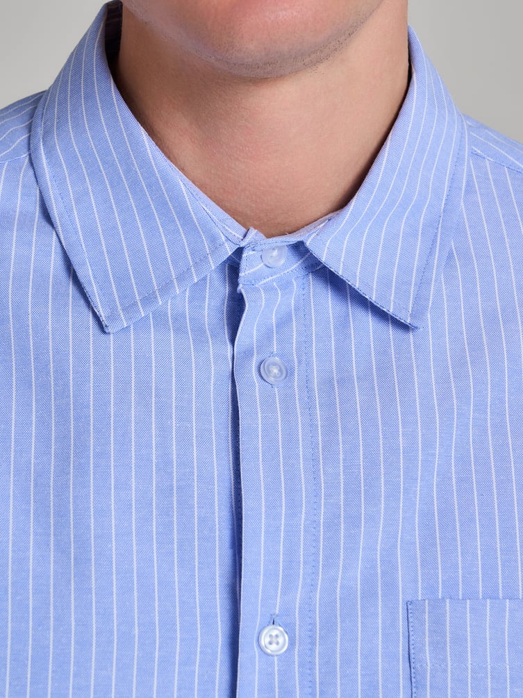 Рубашка классическая в полоску