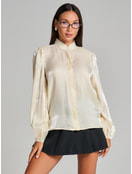 Блузка винтажная с рюшами