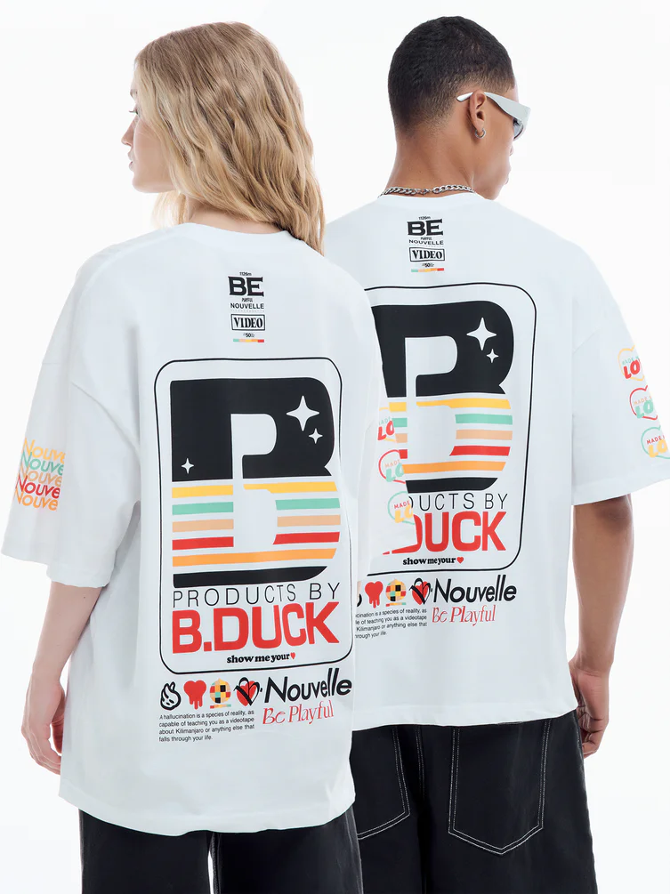 Футболка оверсайз с принтом B.Duck
