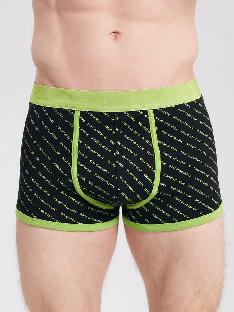 Хлопковые трусы с принтом авокадо - 2 шт.