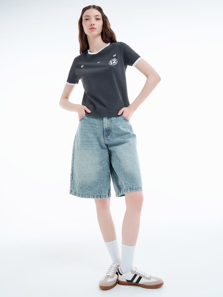 Футболка из хлопка с надписью