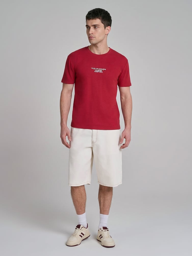 Удлиненные джинсовые шорты бермуды