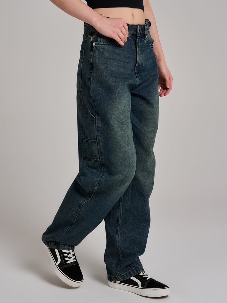 Джинсы широкие Balloon